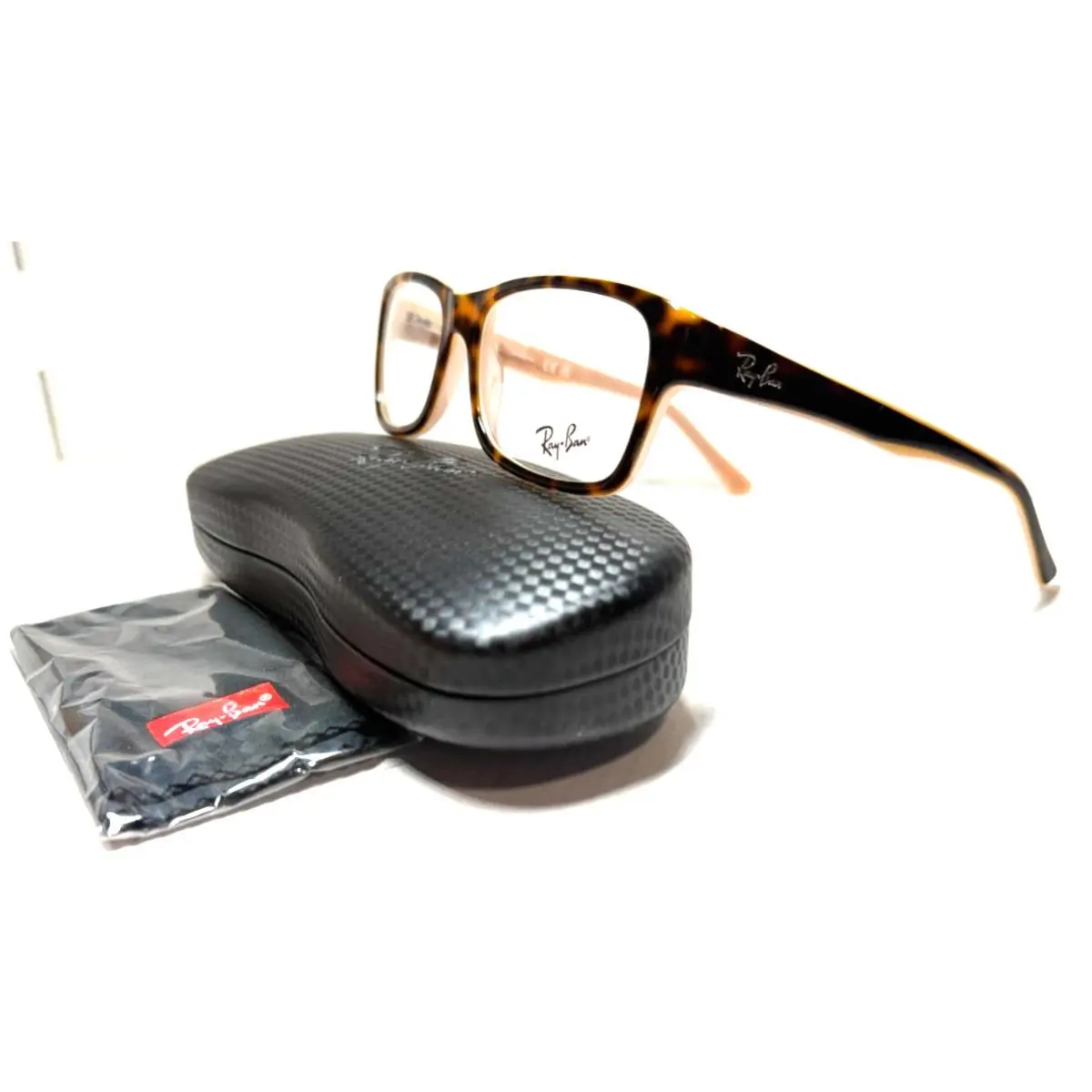 Ray Ban RB 5268 5976 Havana Peach/spring Hinge Temple Eyeglasses 52-17 by Ray-Ban