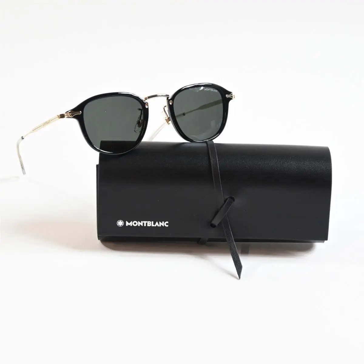 MB0336S 001 Mens Sunglasses Black/gold 54mm by Montblanc