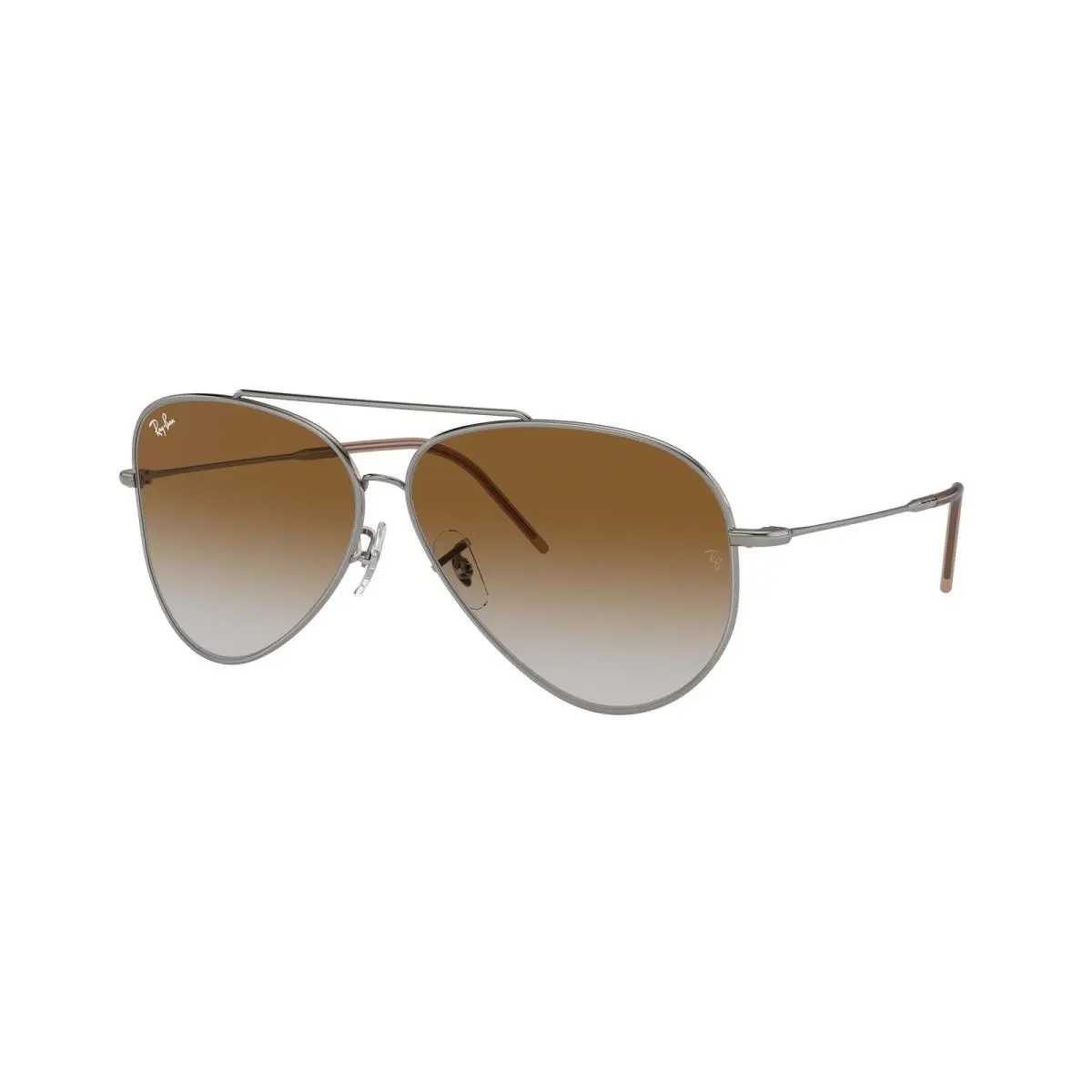 Ray-ban Rbr 101 S Aviator Reverse Gunmetal Clear 004/CB Size 59 Sunglasses