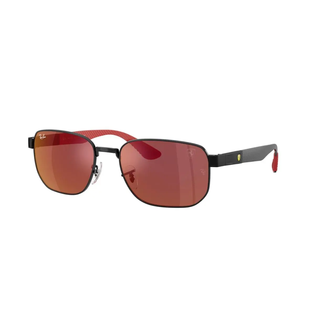 Ray Ban Ferrari Sunglasses RB8329M F1402K Black/mirror Dark Red by Ray-Ban