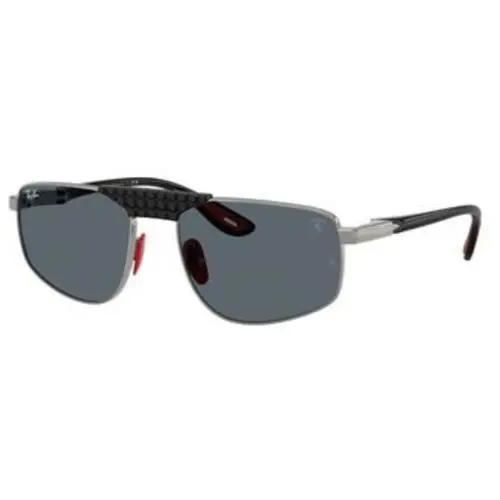 Ray-ban RB 3776 M Gunemtal / Blue Crystal Standard F001R5 Size 58 Sunglasses by Ray-Ban