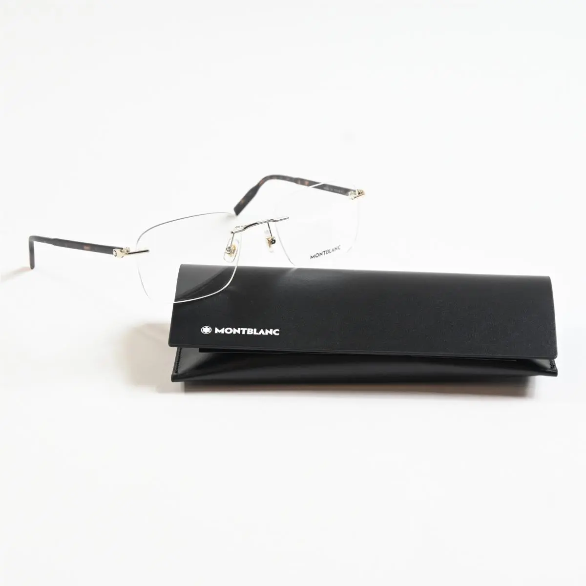 MB0222O 002 Mens Eyeglasses Gold/havana 55mm by Montblanc