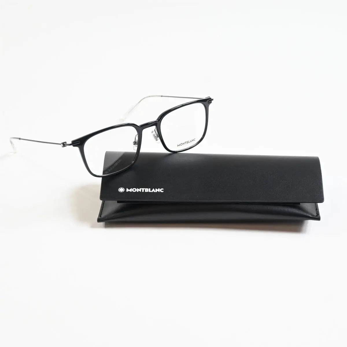 MB0100O 005 Mens Eyeglasses Black/gunmetal 52mm by Montblanc