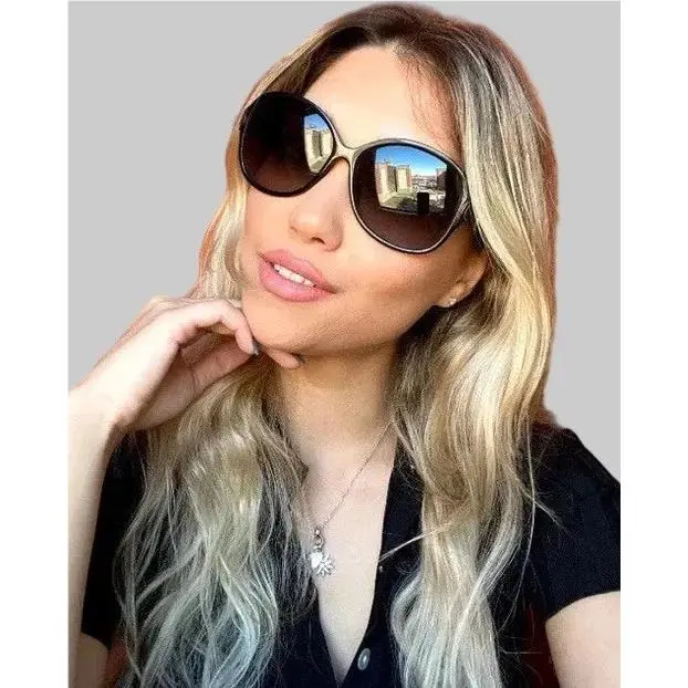 419S 01B Black Oversized 60mm Women`s Sunglasses by Montblanc