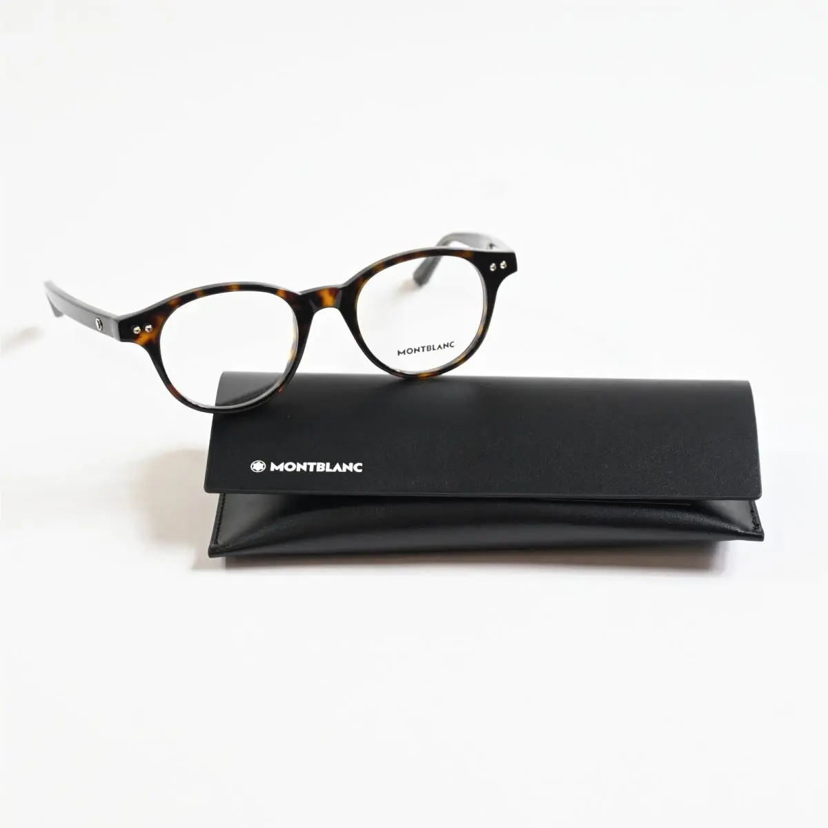 MB0255O 002 Mens Eyeglasses Havana 49mm by Montblanc
