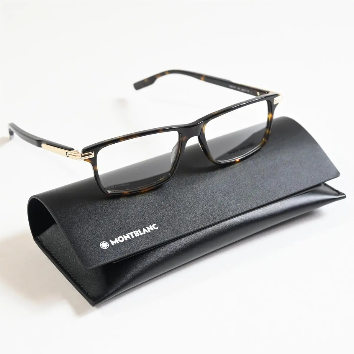 MB0217O 002 Mens Eyeglasses Havana 55mm by Montblanc