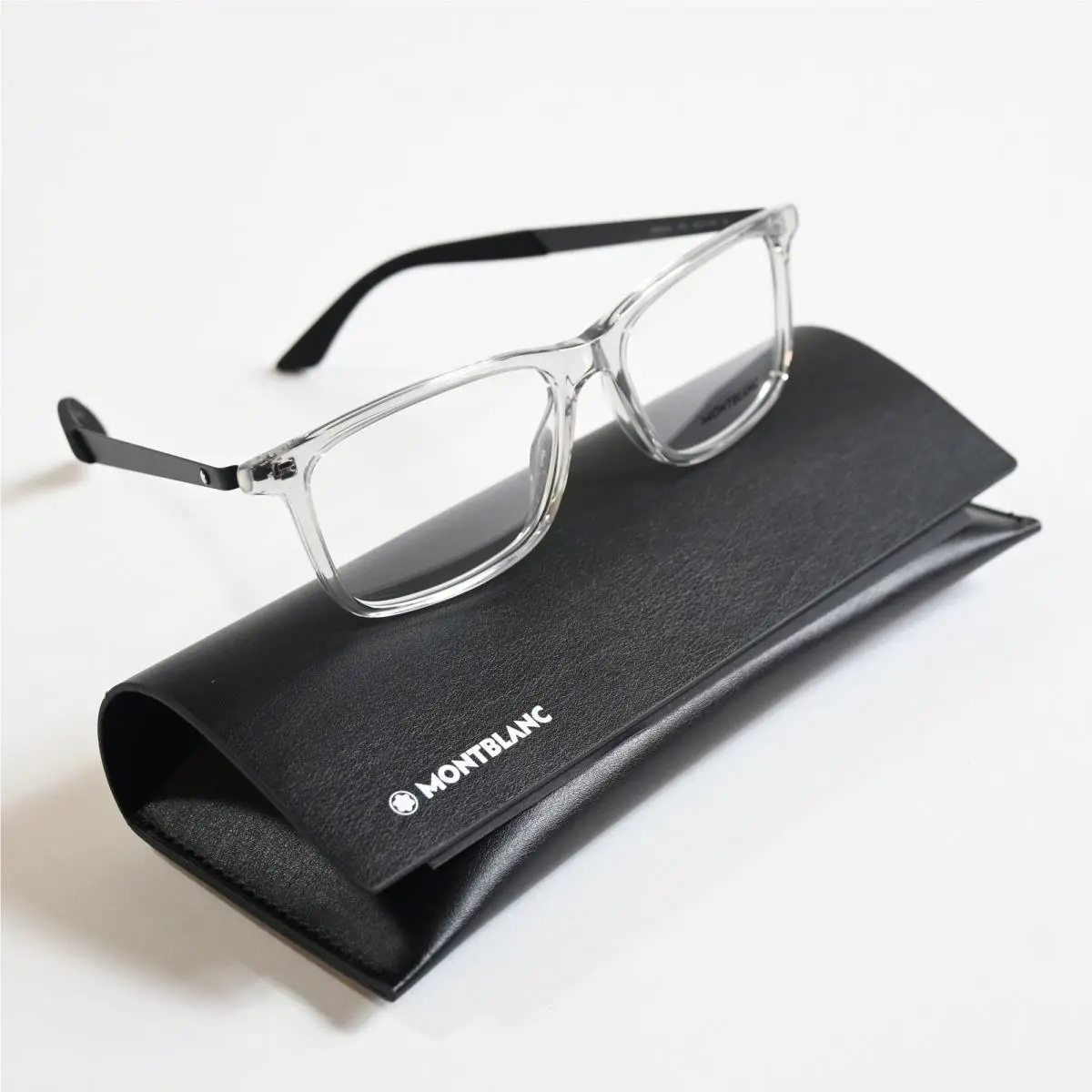 MB0333O 002 Mens Eyeglasses Black/gray 55mm by Montblanc