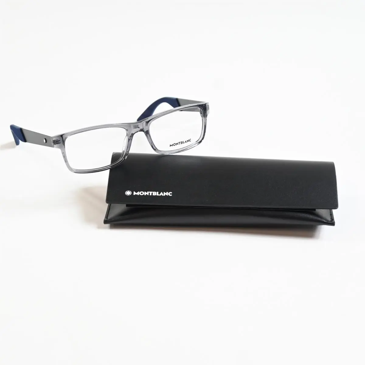 MB0301O 004 Mens Eyeglasses Clear/black 54mm by Montblanc