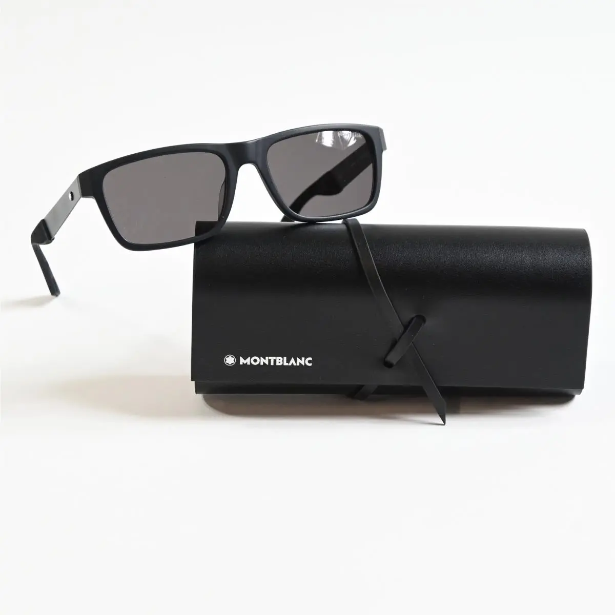 MB0299S 001 Mens Sunglasses Matte Black 54mm by Montblanc