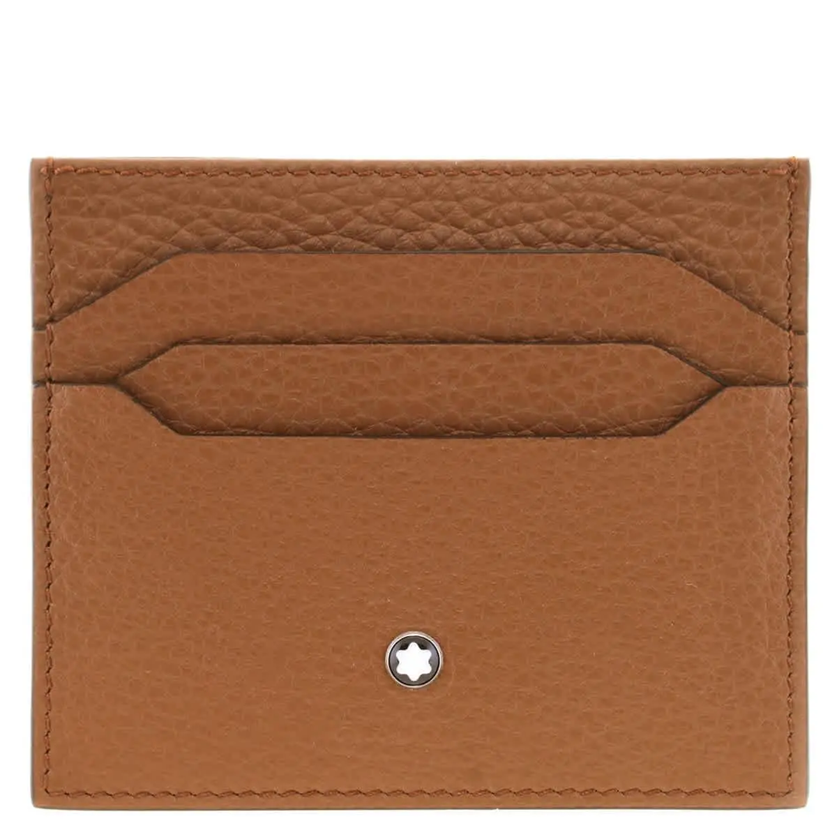 Caramel Grain Leather Card Holder 198368 by Montblanc