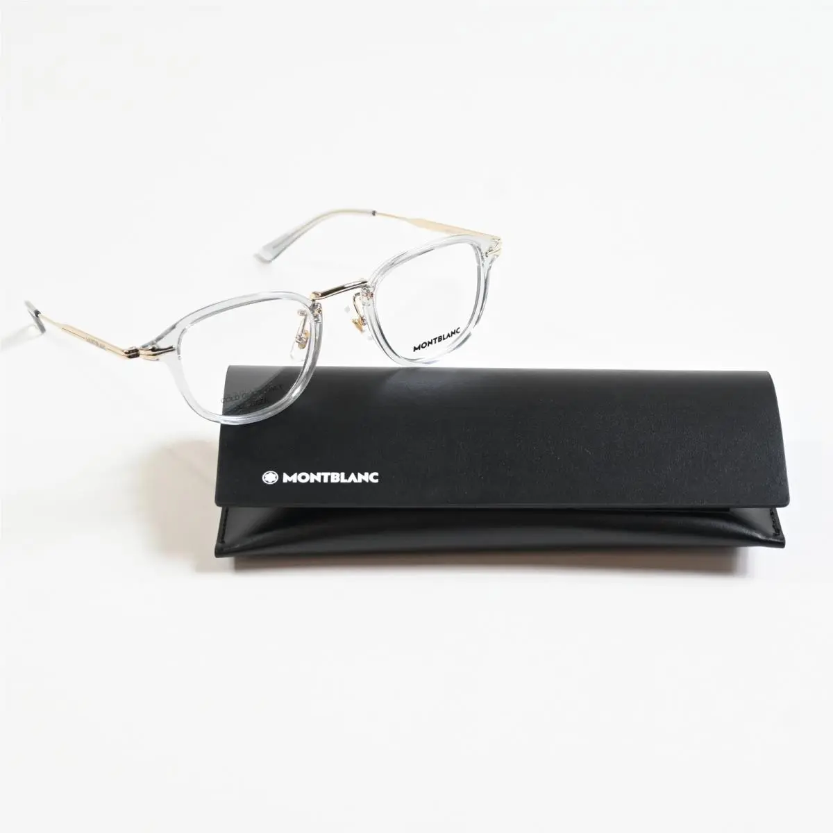 MB0336O 003 Mens Eyeglasses Gray/gold 48mm by Montblanc