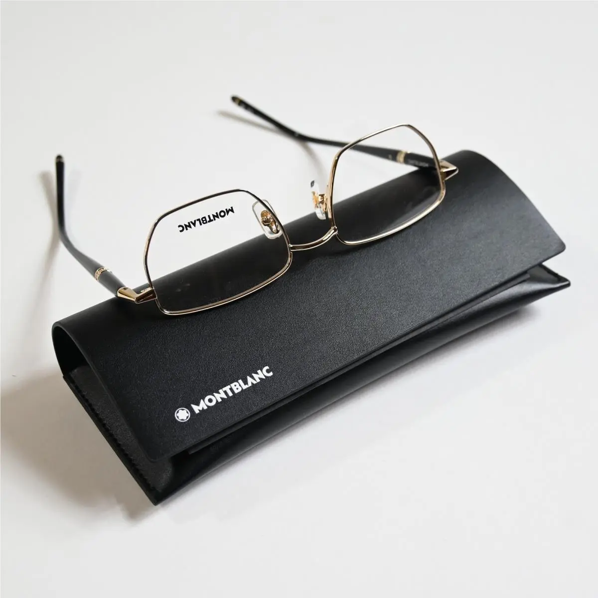 MB0347O 001 Mens Eyeglasses Gold/black 52mm by Montblanc