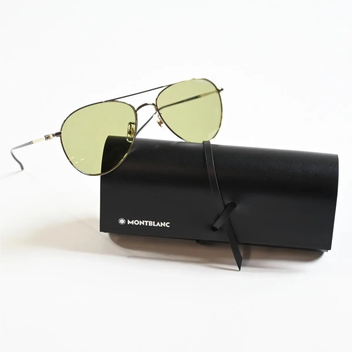 Green Pilot Men`s Sunglasses MB0128S 003 58 by Montblanc