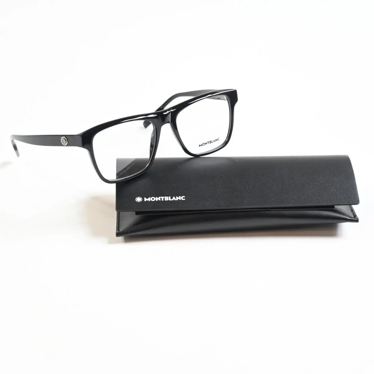 MB0203O 004 Mens Eyeglasses Black 55mm Optical Frames by Montblanc