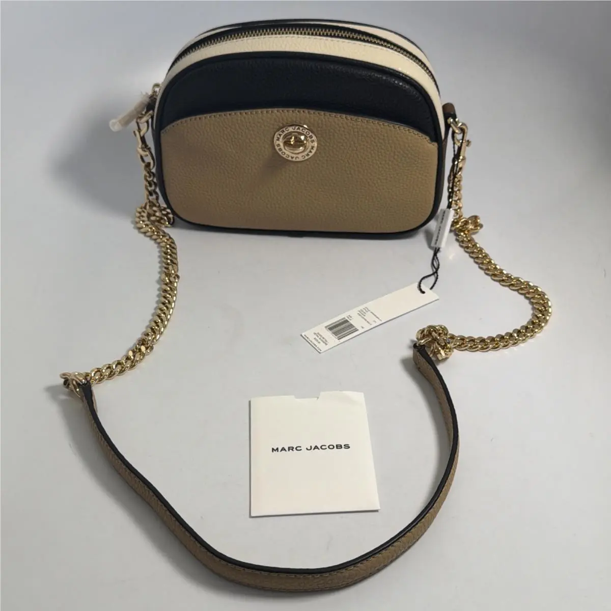W/ Tags  Colorblock Crossbody Bag Pebble Iced Coffee Multi Purse by Marc Jacobs
