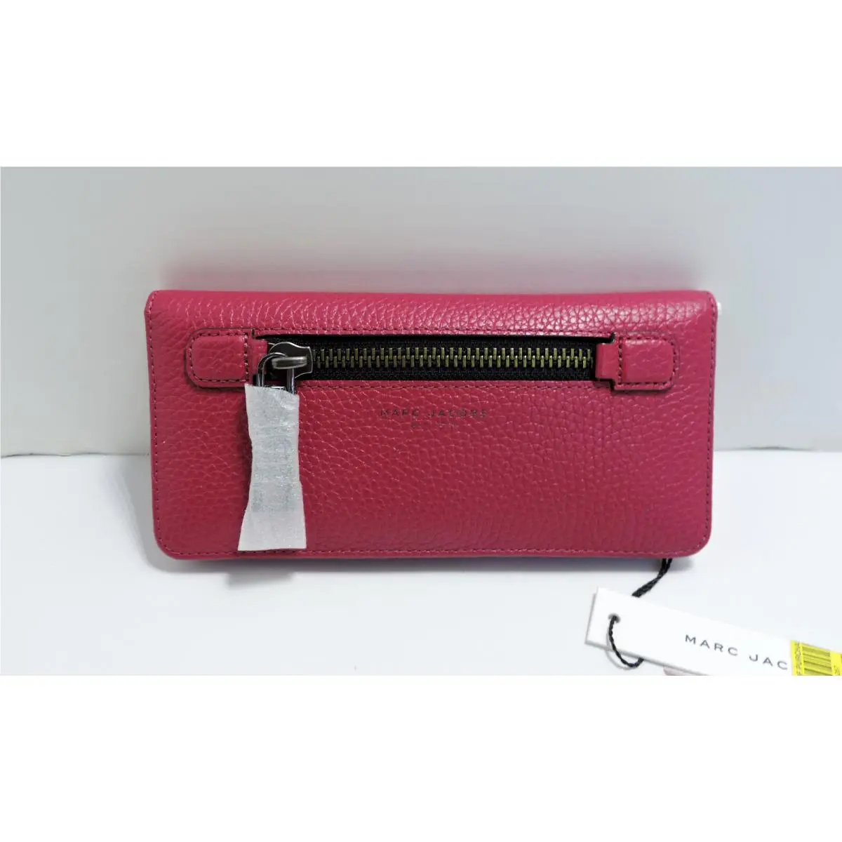 Marc By  Raspberry Pebbled Leathe Small Wallet Clutch by Marc Jacobs