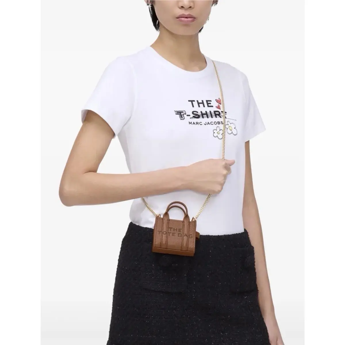 The Leather Mini Tote Bag - Brown by Marc Jacobs