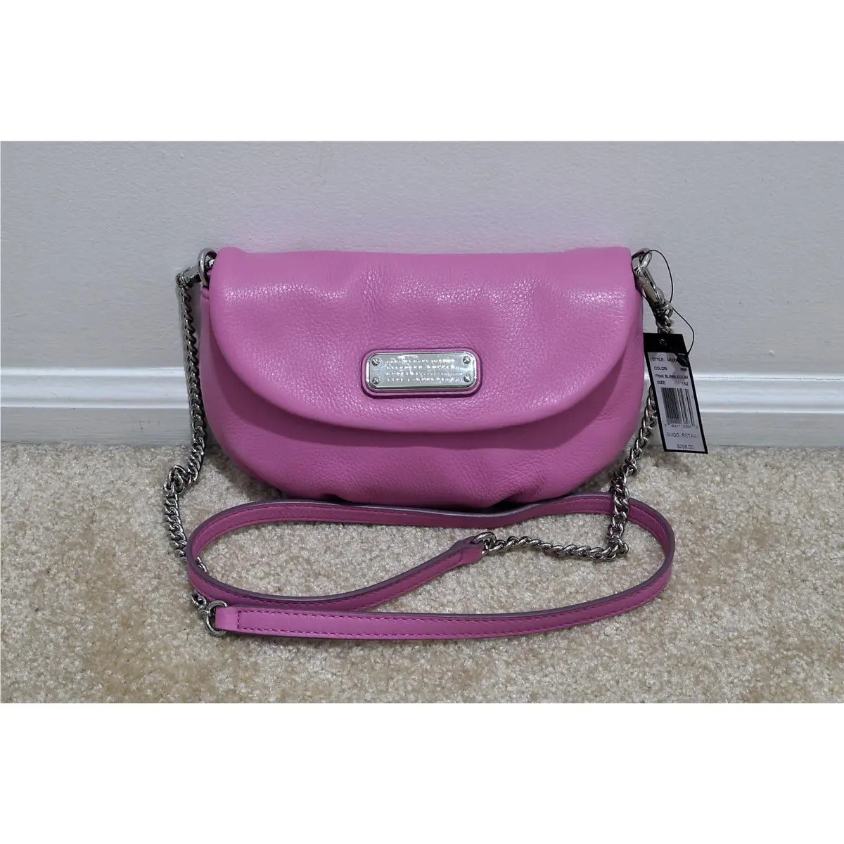 Marc  Q Karlie Cross Body Handbags Pink Bubblegum by Marc Jacobs