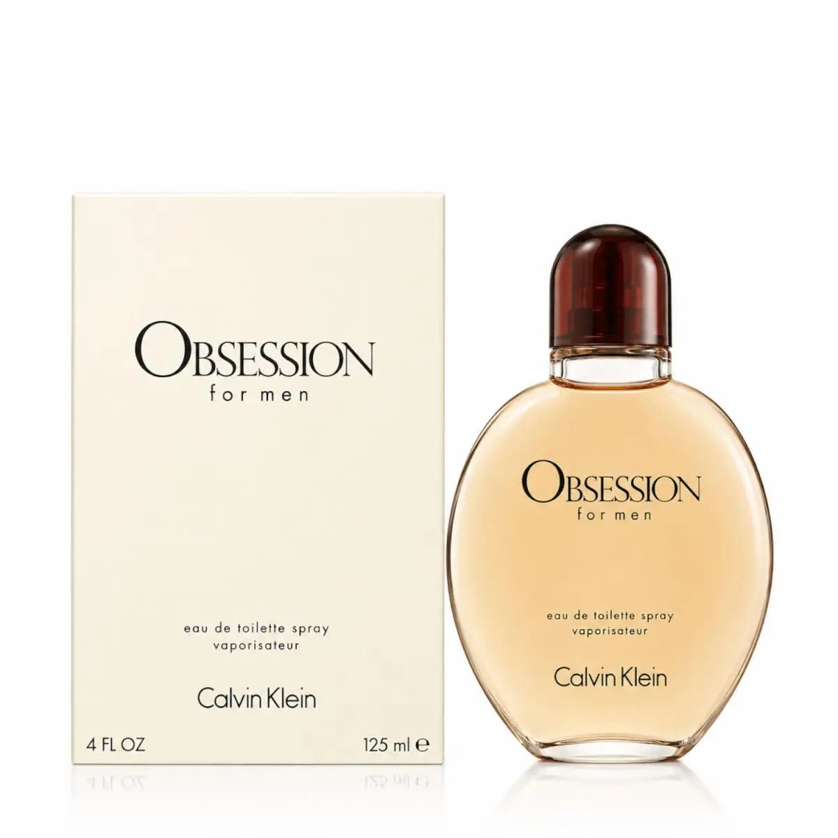 Calvin Klein Obsession Men`s Eau de Toilette Fragrance Spray 4.0 FL OZ 120 ML