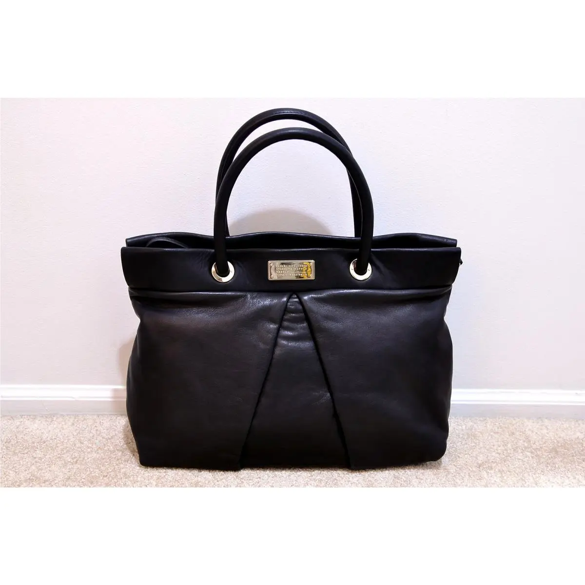 Marc BY  Marchive Leather Tote Bag IN Black M0002998 by Marc Jacobs