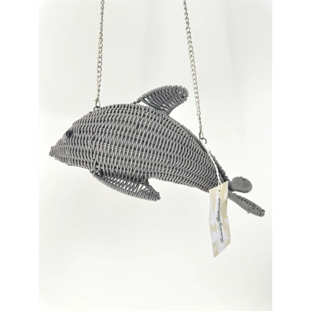 Tommy Bahama Dolphin Wicker Crossbody Bag Womens OS Grey