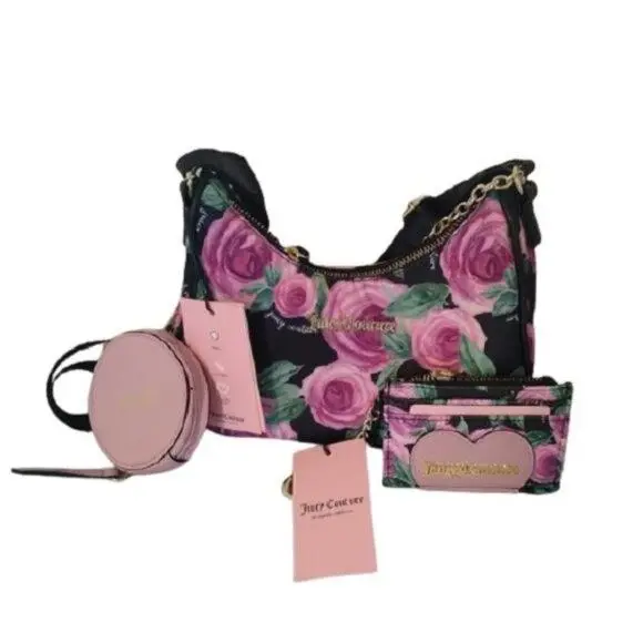 Moody Garden Black 3 Pc. Purse Set by Juicy Couture