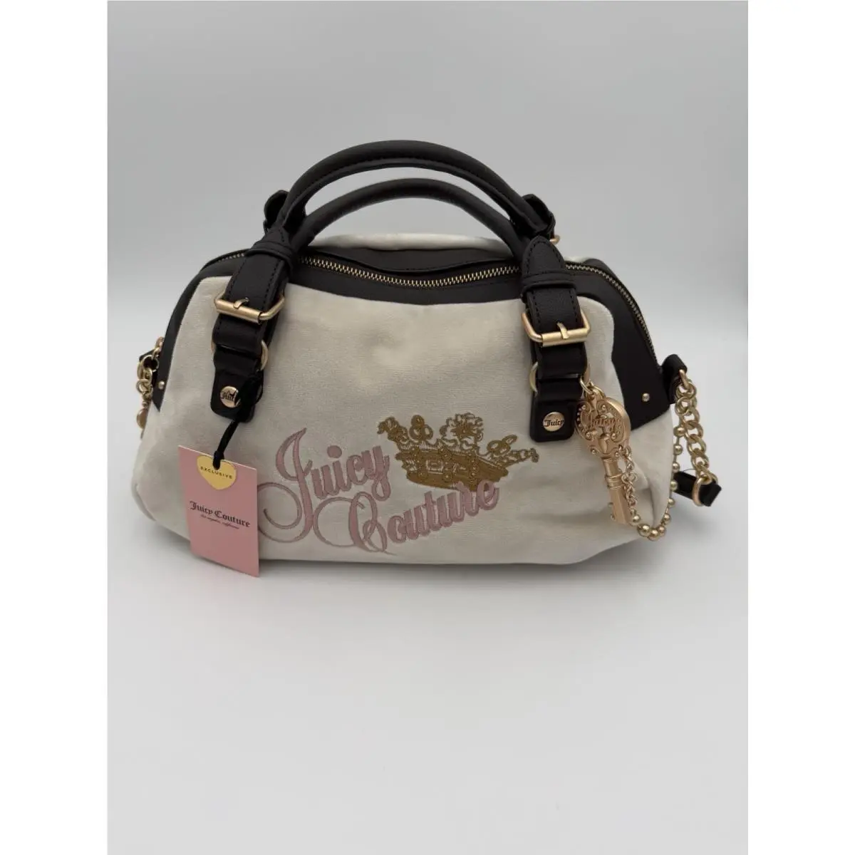 The Key to Juicy Satchel Bag Gold Key Charm by Juicy Couture