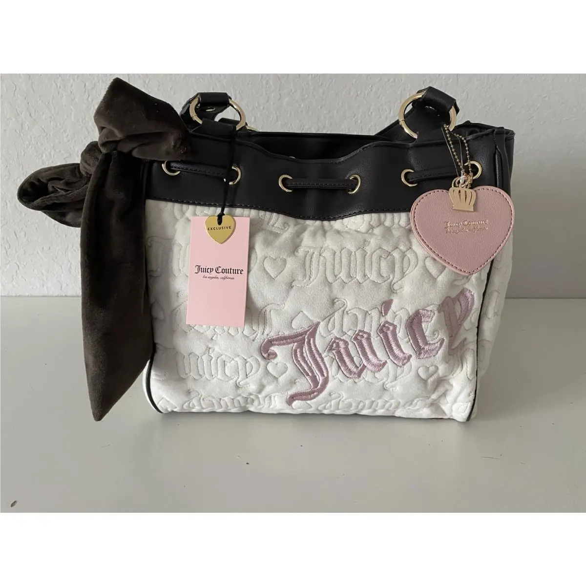 Juicy Couture Angel Chocolate Cream Vintage Dreams Daydreamer Tote Bag