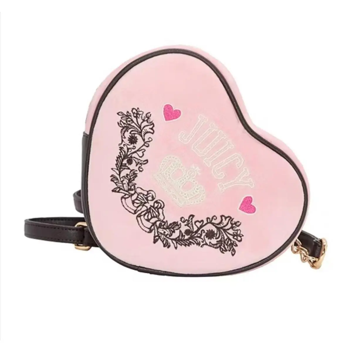 Pink Heart Crossbody Purse Bag BY  Retro Chic Love Valentine by Juicy Couture