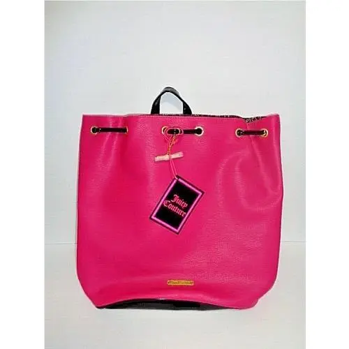 Large Pink Drawstring Backpack by Juicy Couture