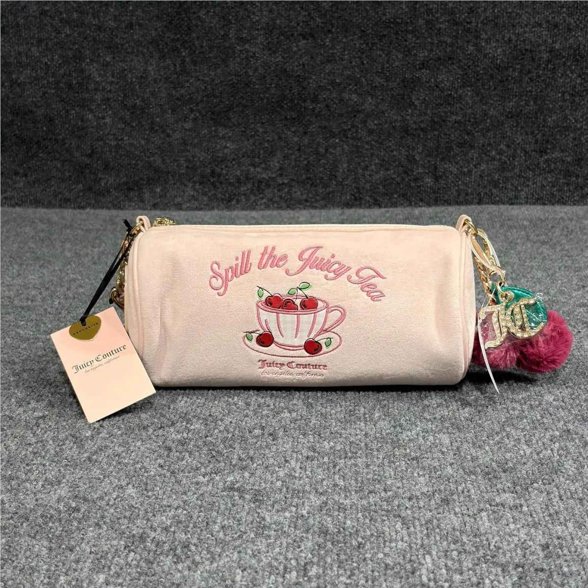 Shoulder Bag Womens Small Pink Sweet Tea Party Spill Juicy Tea by Juicy Couture