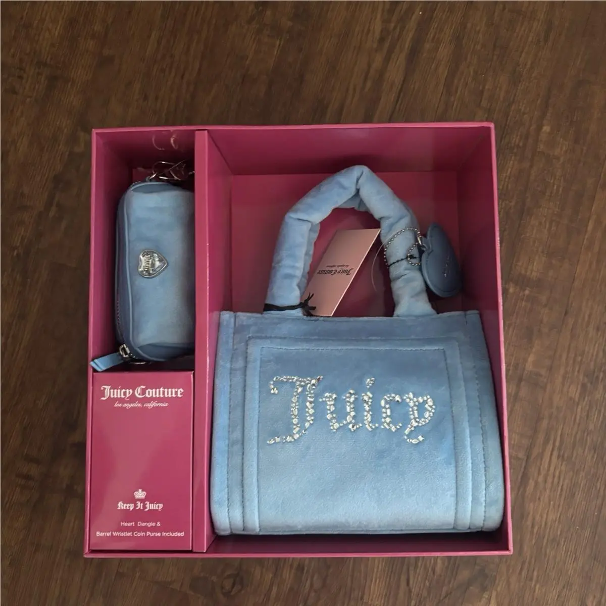 Top Handle Bag 3 Piece Set Heritage Blue by Juicy Couture