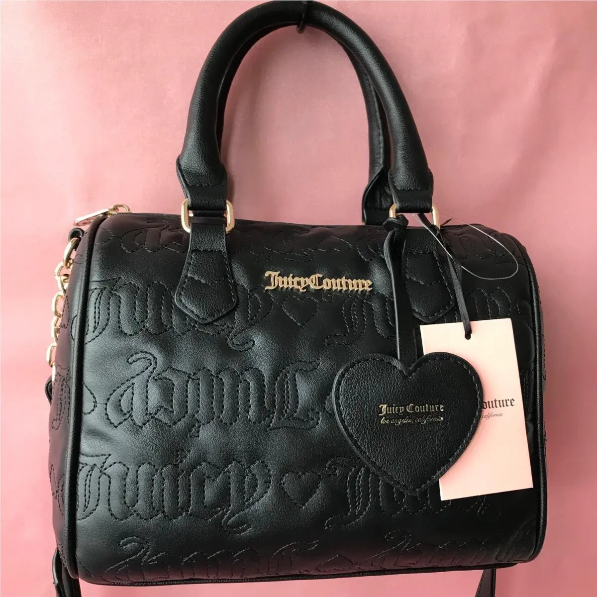 s Fame Satchel Liquorice /black by Juicy Couture