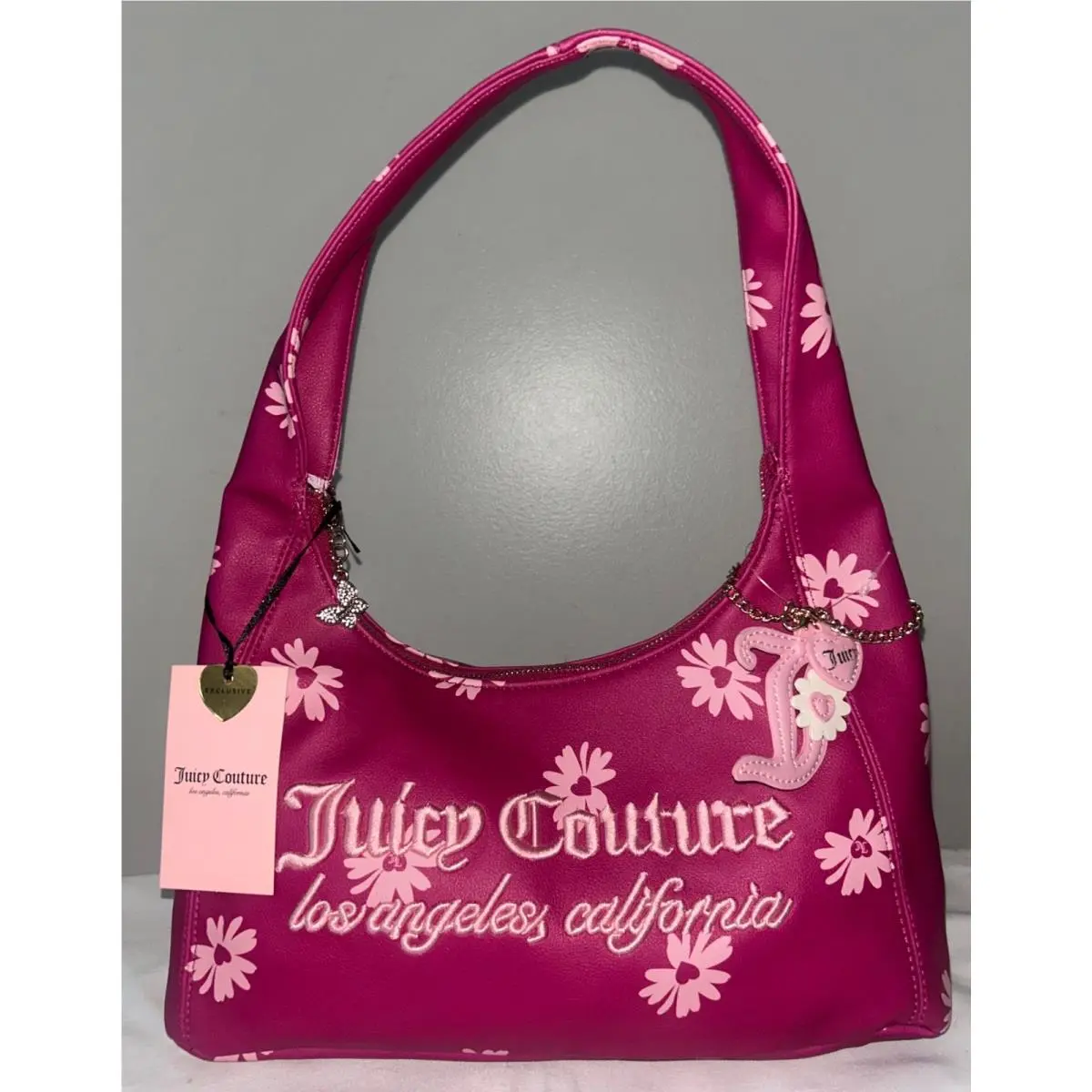 Daisy For Juicy Hobo Shoulder Bag Raspberry Tart by Juicy Couture