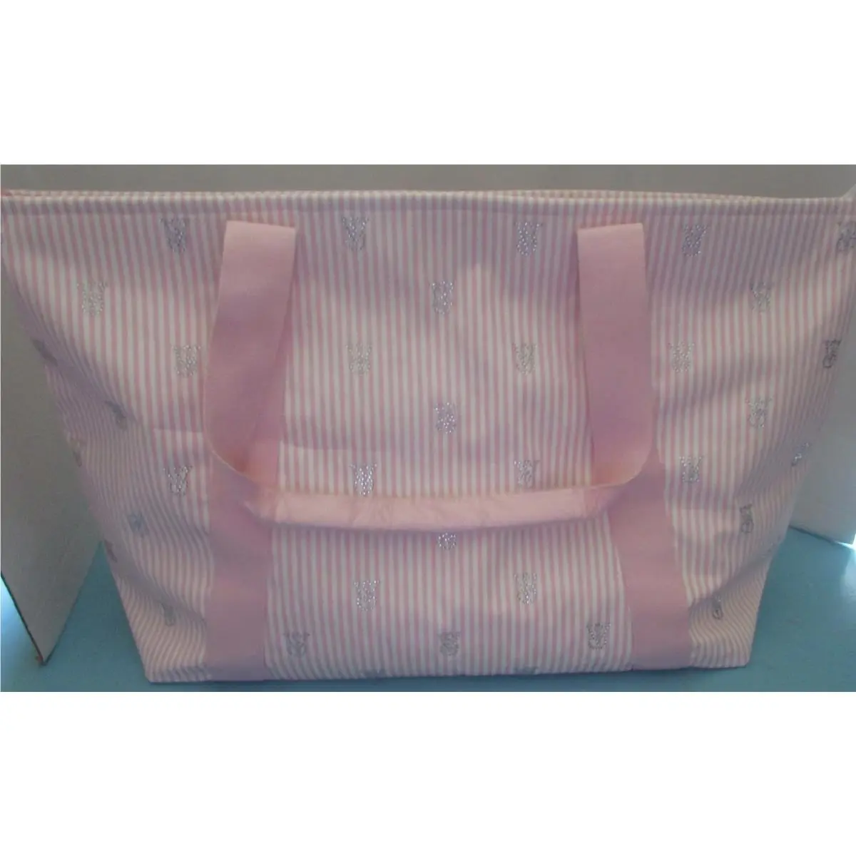 Victoria Secret Heritage Striped Tote w/ Rhinestones W/tag by Victoria's Secret