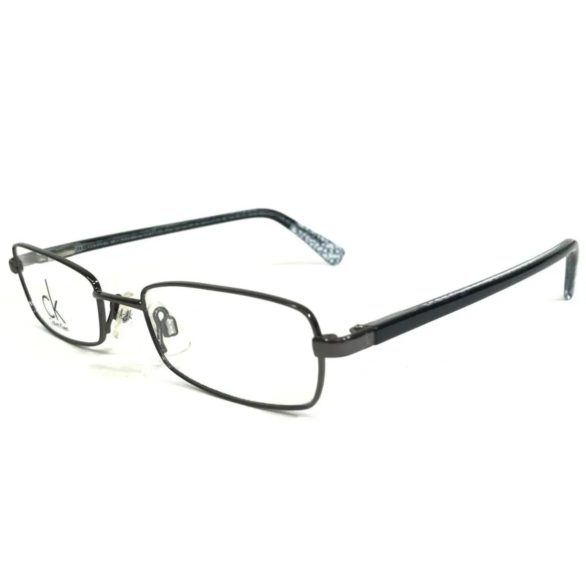 Eyeglasses Frames 5195 060 Gunmetal Gray Blue Rectangular 48-18-130 by Calvin Klein