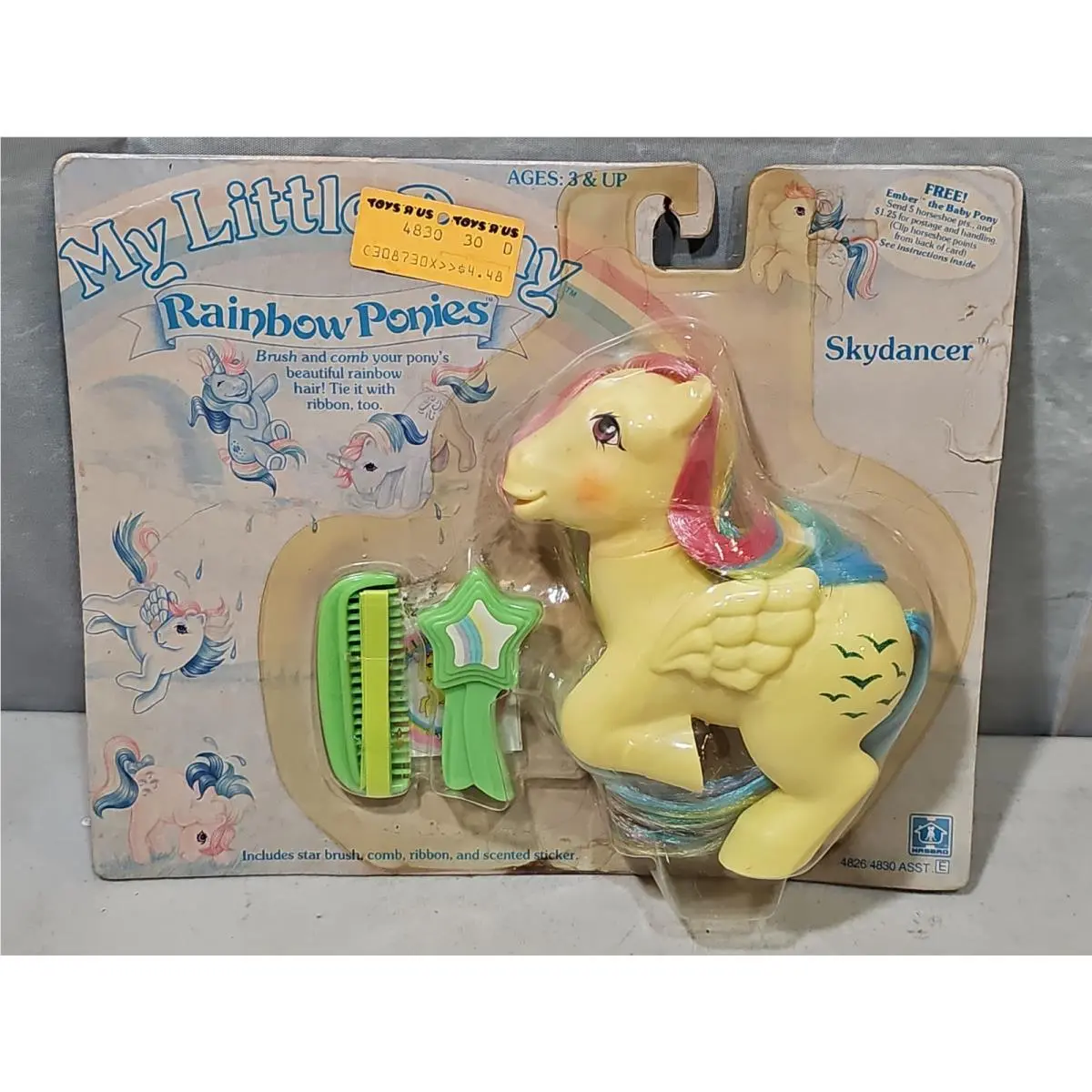 Vtg 1984 Hasbro My Little Pony Mlp G1 Skydancer Pegasus Rainbow Ponies