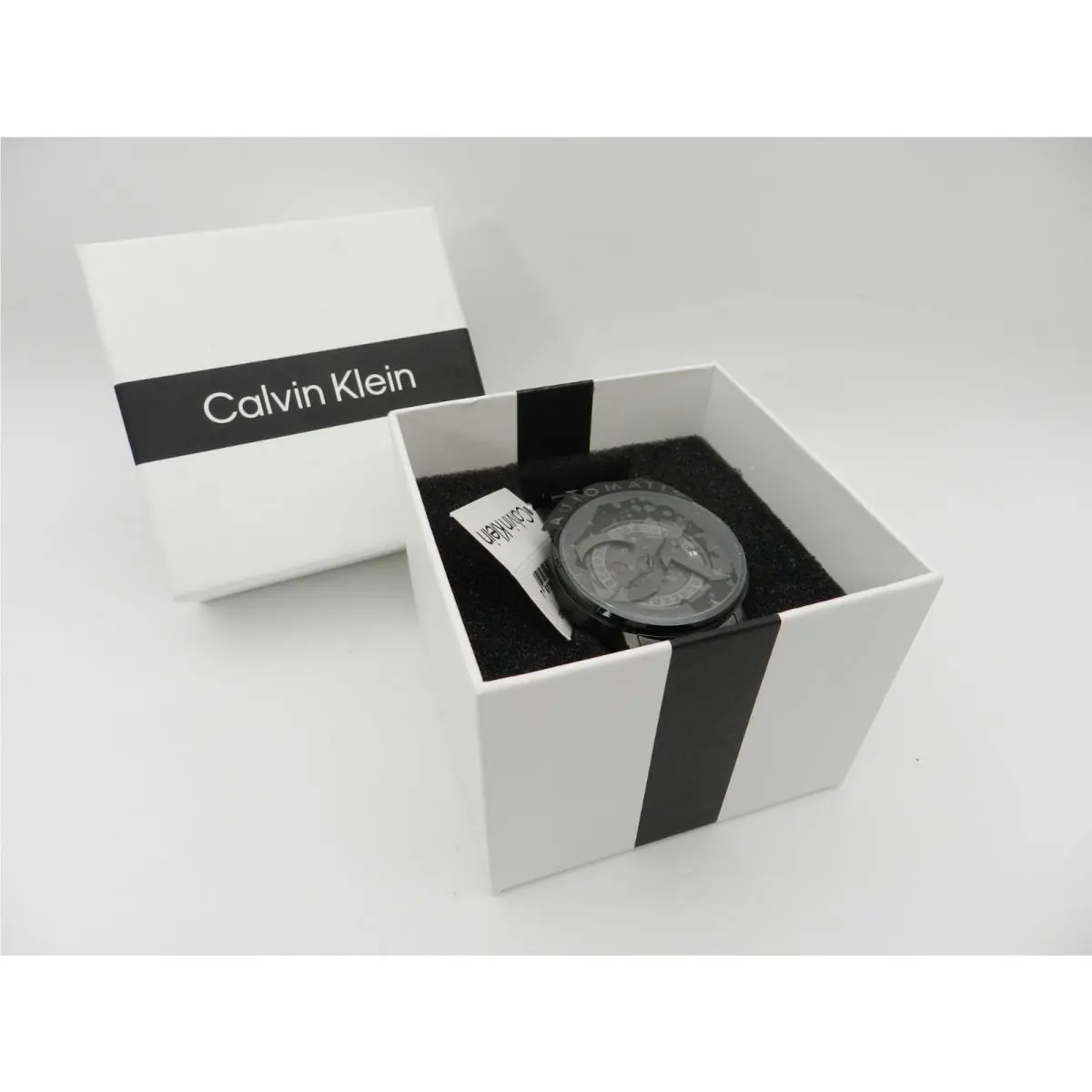 Unisex Iconic Automatic Ionic Plated Black Stainless Steel Watch by Calvin Klein