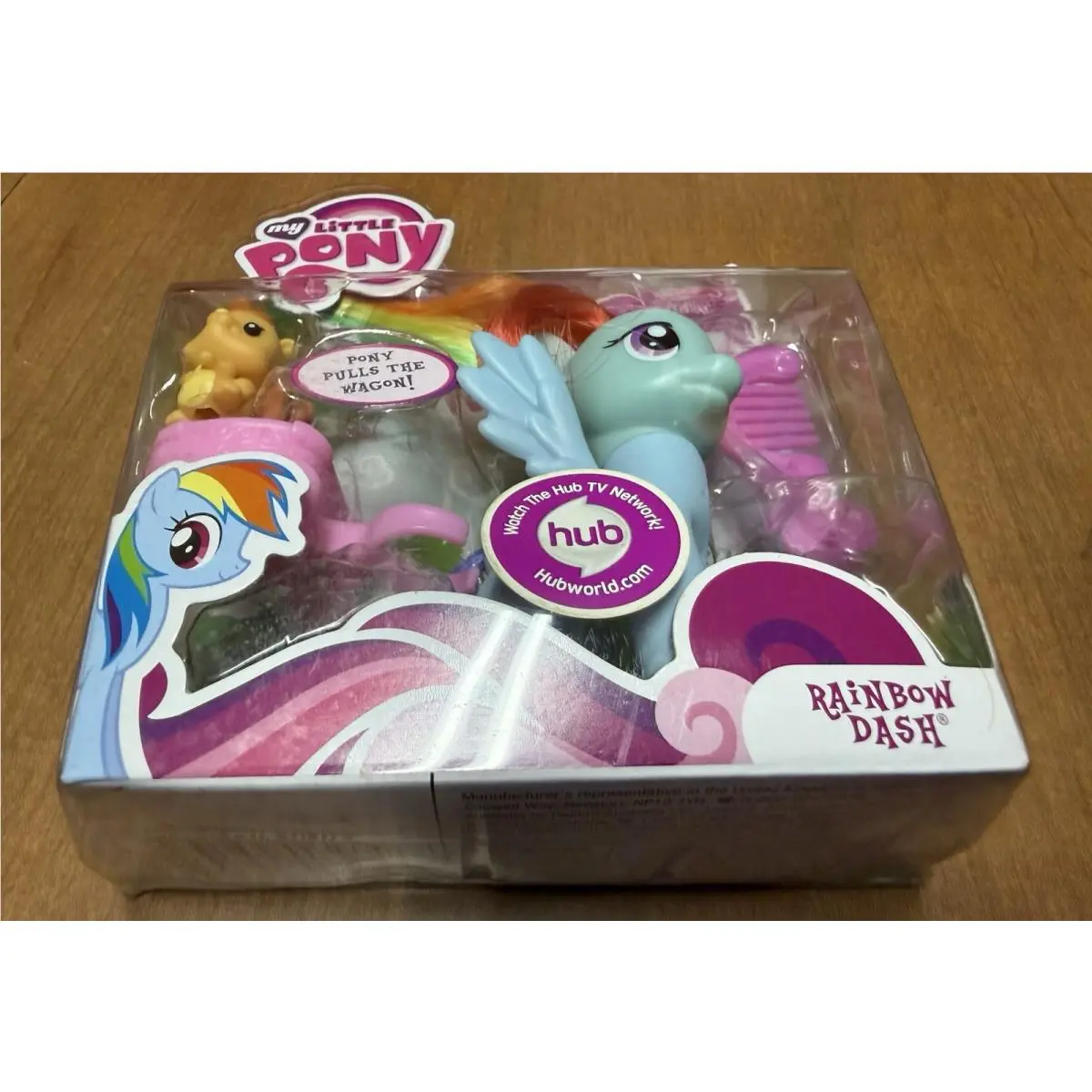 Moc Rainbow Dash G4 Hasbro My Little Pony Squirrel Wagon Brush Storm Cloud Blue