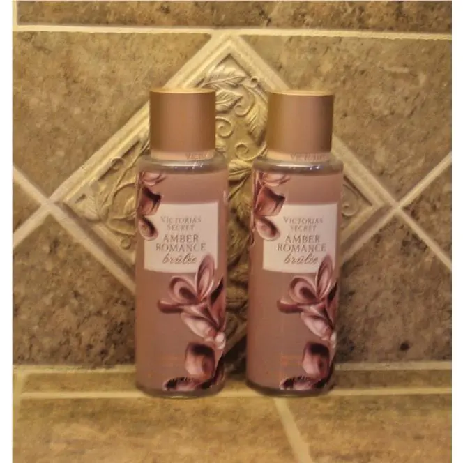 Victoria`s Secret Amber Romance Fragrance Body Mist Spray Lot OF 2