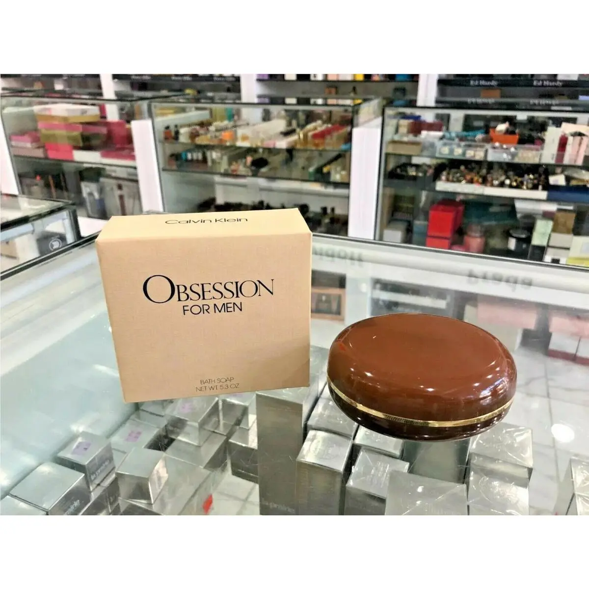 Obsession 150g/5.3oz Bath Soap For Men Vintage Boxed by Calvin Klein