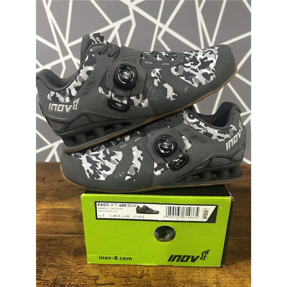 inov-8 shoes - INOV-8 Fastlift 400 BOA Oly - Gray (UPC: 5054167614865) 6