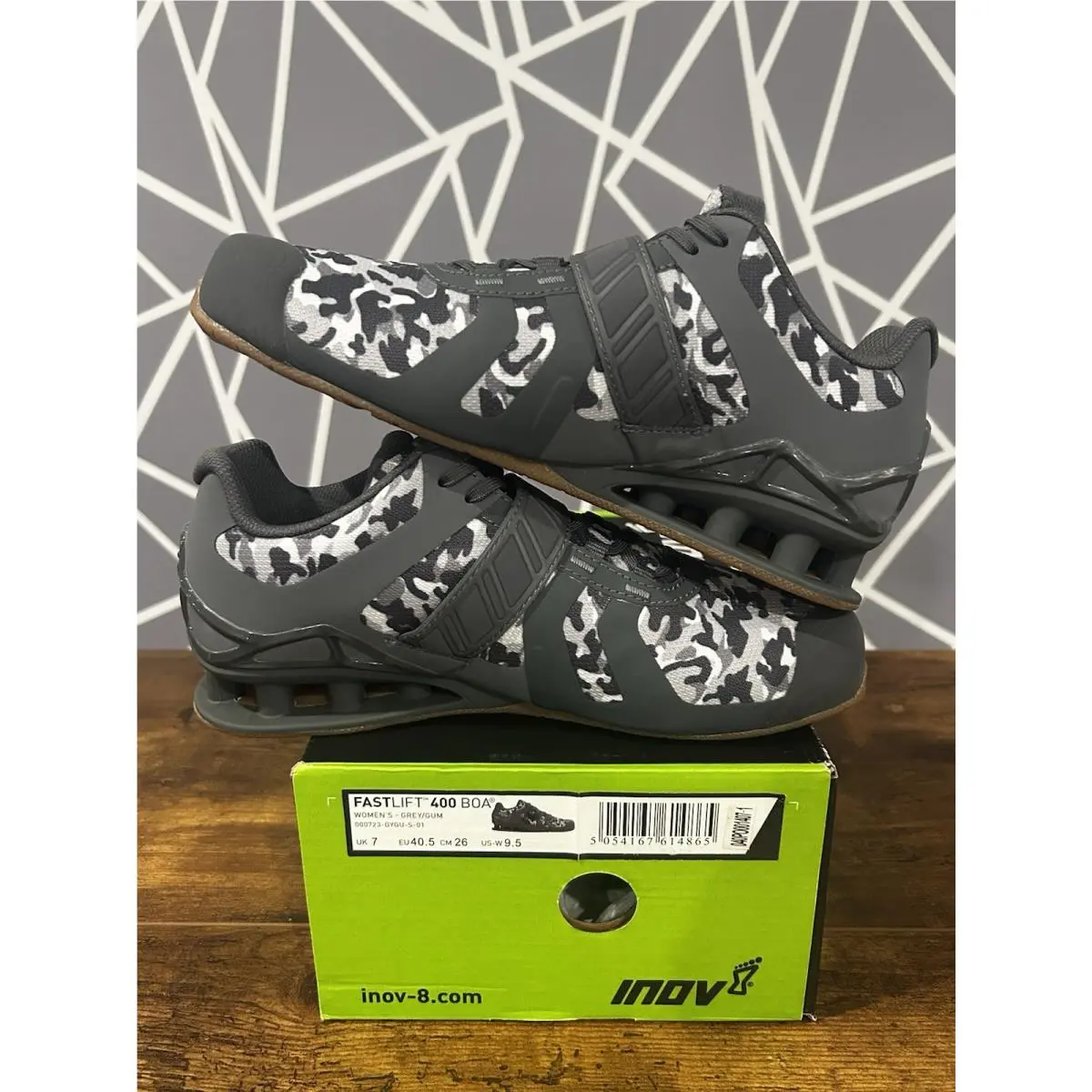inov-8 shoes - INOV-8 Fastlift 400 BOA Oly - Gray (UPC: 5054167614865) 7