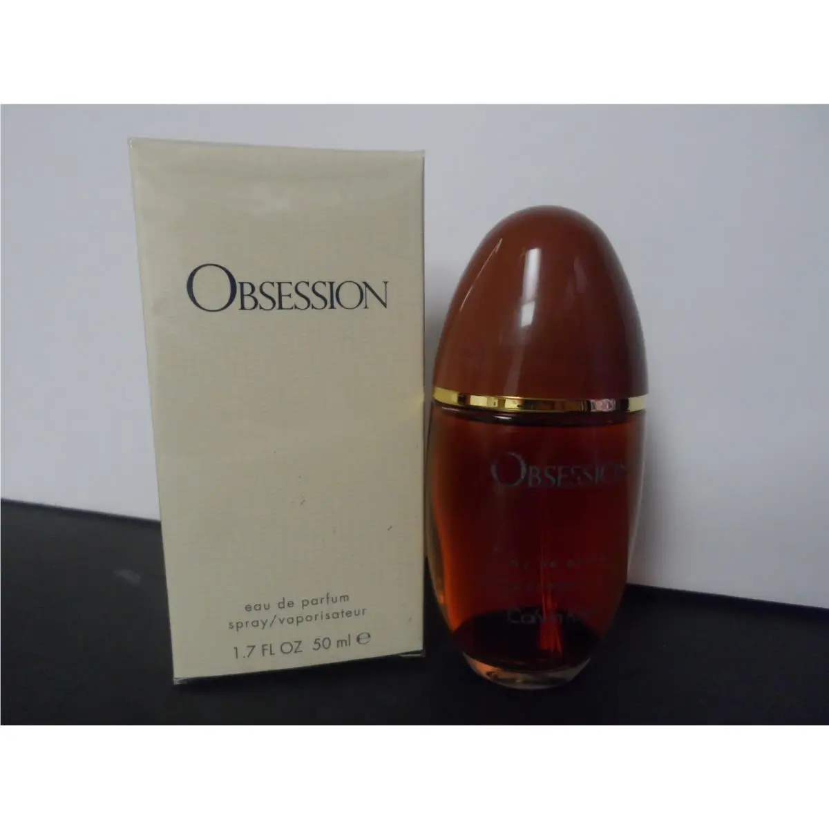 Vintage Obsession  1.7 oz Edp Spray Box France Damaged Bottl by Calvin Klein