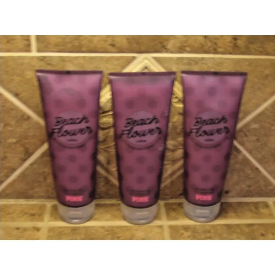 Victoria`s Secret Pink Beach Flower Body Lotion 8 oz Lot OF 3 by Victoria's Secret