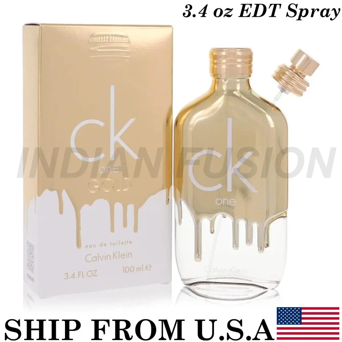 Ck One Gold Perfume By Calvin Klein 3.4 Oz/100 ml Eau De Toilette Spray Unisex
