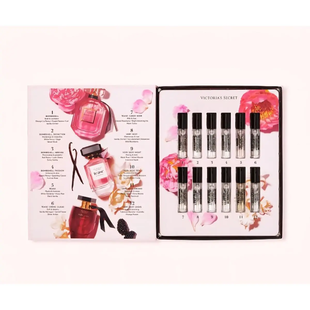 Victoria`s Secret Set OF 12 Eau DE Parfum Vials 2.7ML/ .09 OZ by Victoria's Secret