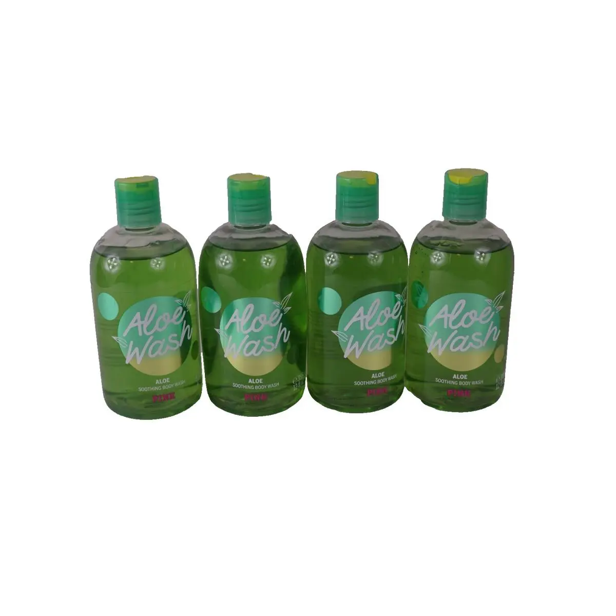 4 Victoria`s Secret Pink Aloe Shooting Shower Gel Body Wash 12 OZ