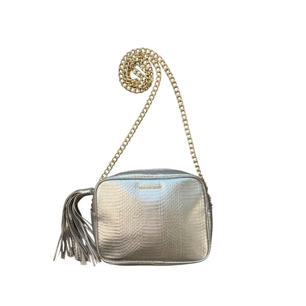 Victoria`s Secret Jetsetter Silver Chain Crossbody Bag by Victoria's Secret