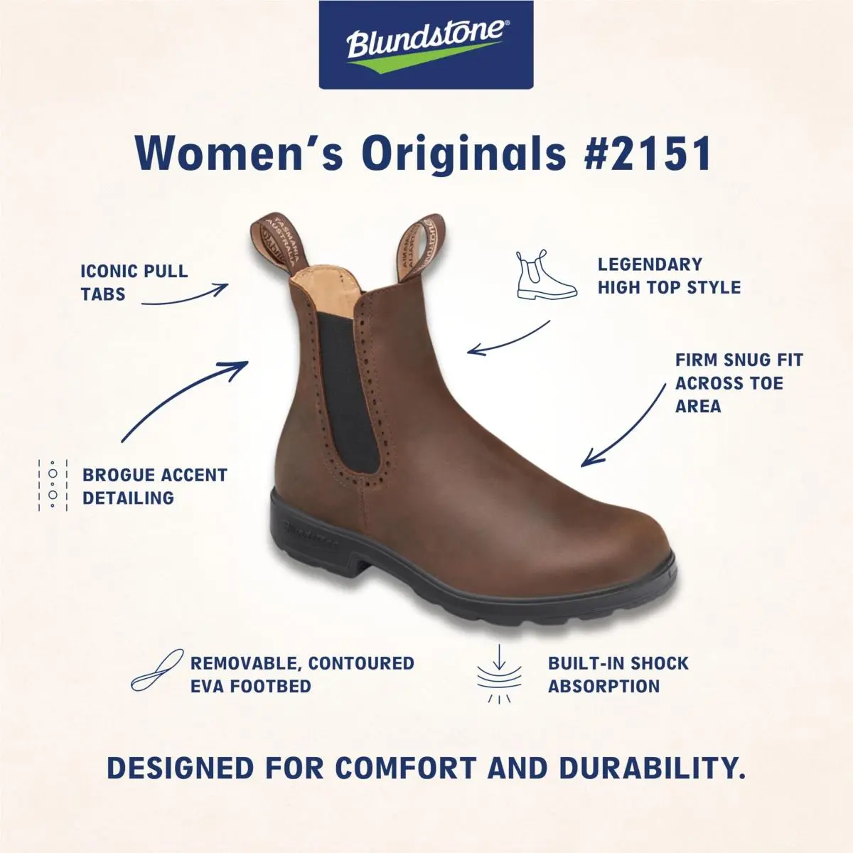 Blundstone shoes - 2216 - 2216-070 - rustic brown 27